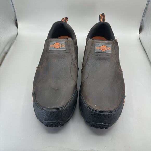 Merrell Men's Jungle Moc Comp Toe Work Shoes, Espresso, Size 12 Wide US - Picture 4 of 9
